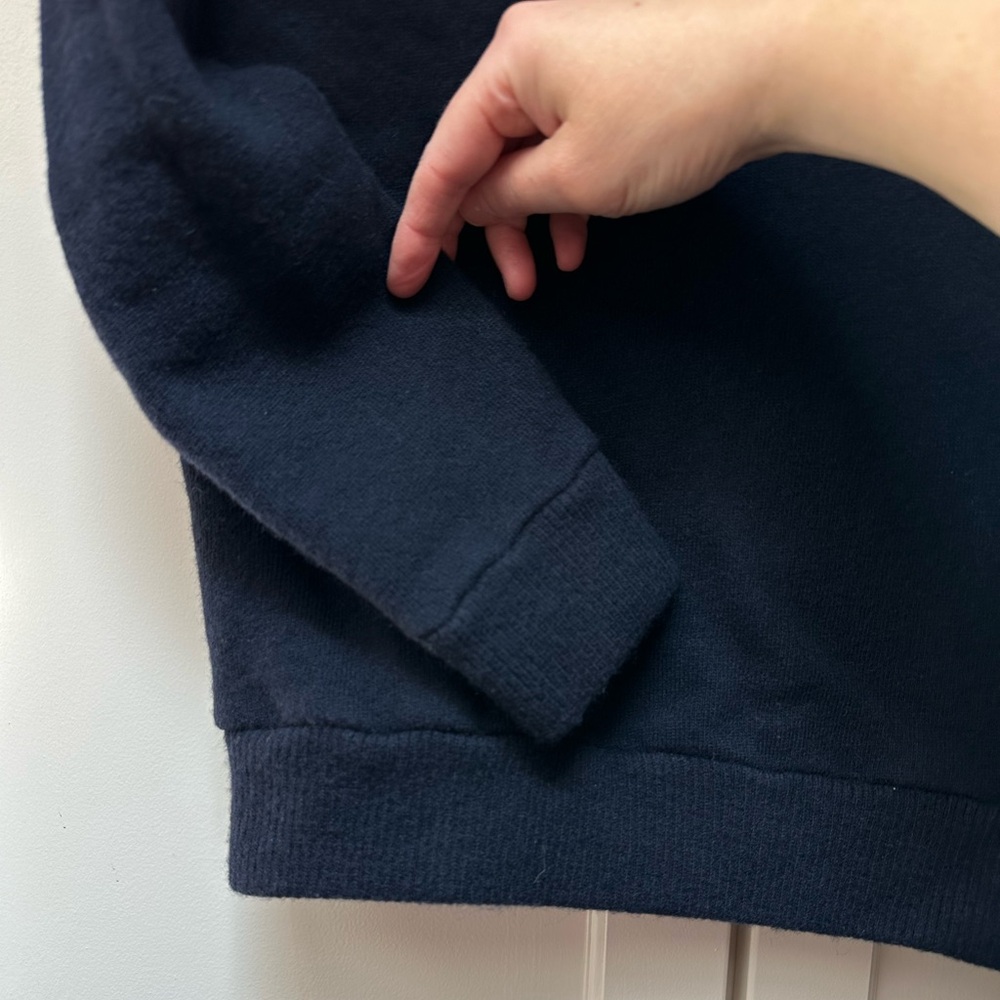 Patagonia Wool 3/4 Zip Navy Sweater / Women’s Medium - Picture 3 of 15